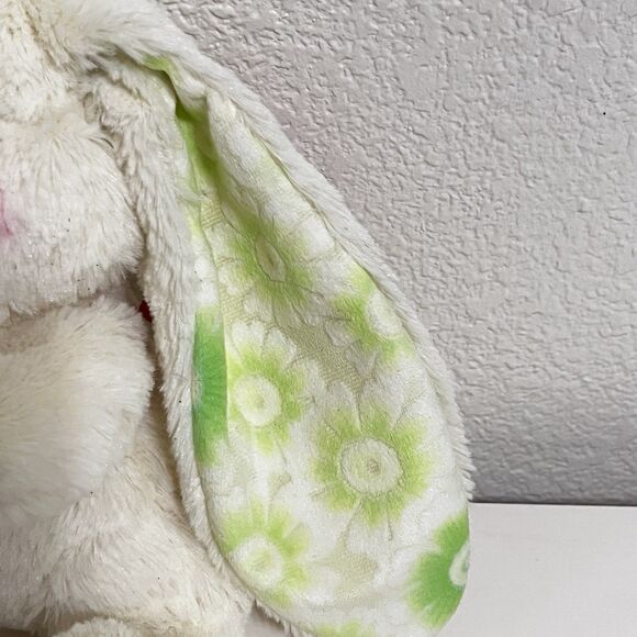 Aurora World Lopsie Wopsie Bunny Rabbit Plush Green Floral 9" w/ TAG - Picture 5 of 12